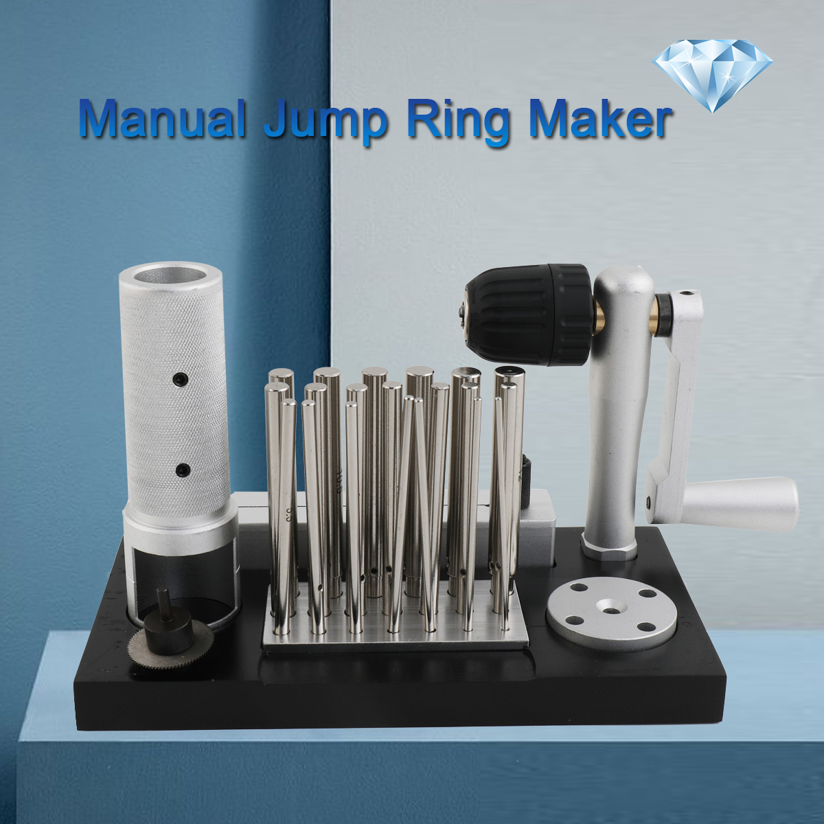YILIKISS Manual Jump Ring Maker Hand-operated Wire Drawing Machine Jump Ring  Making Tool 